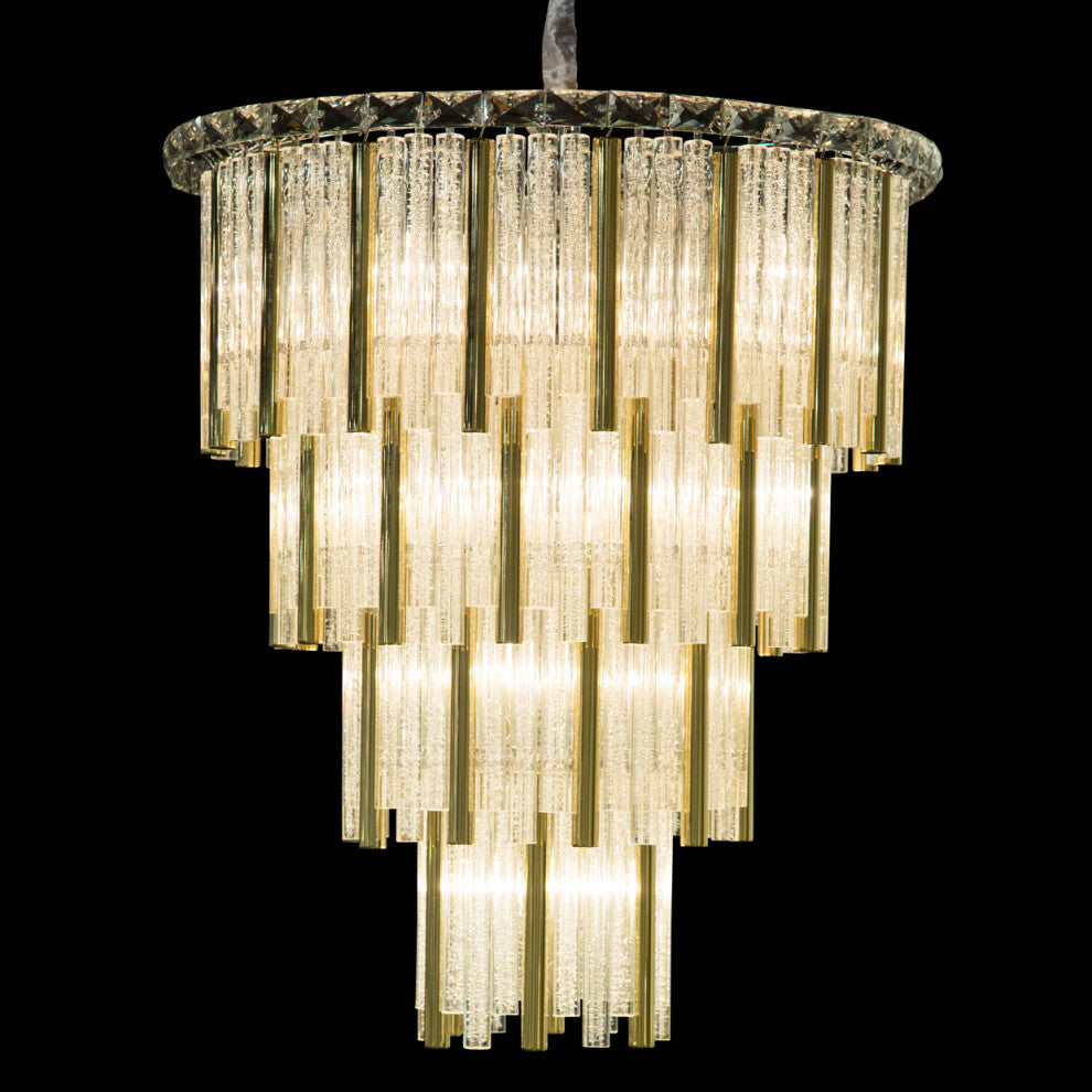 Chimes 18-Light Crystal Chandelier - Gold