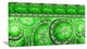 Green Living Cells Fractal Design, Oversized Abstract Canvas Art Print, 60x28