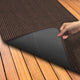 Indoor Outdoor Double-Ribbed Runner WithSkid-Resistant Back Brown, 3' x 20'