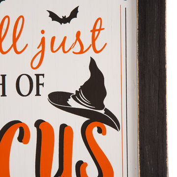 24"H Halloween Wooden Sanding Easel Sign Decor or Hanging Decor