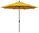 11' Bronze Auto-Tilt Crank Aluminum Umbrella, Lemon Olefin