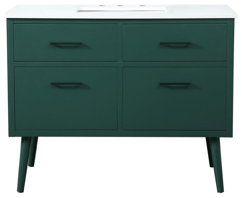 Home Living 42" Bathroom Vanity, Green
