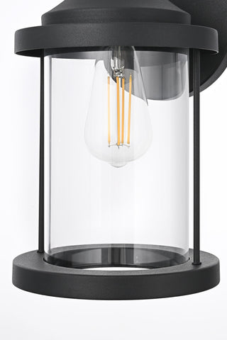 Home Living 7" Outdoor Wall Sconce, Black