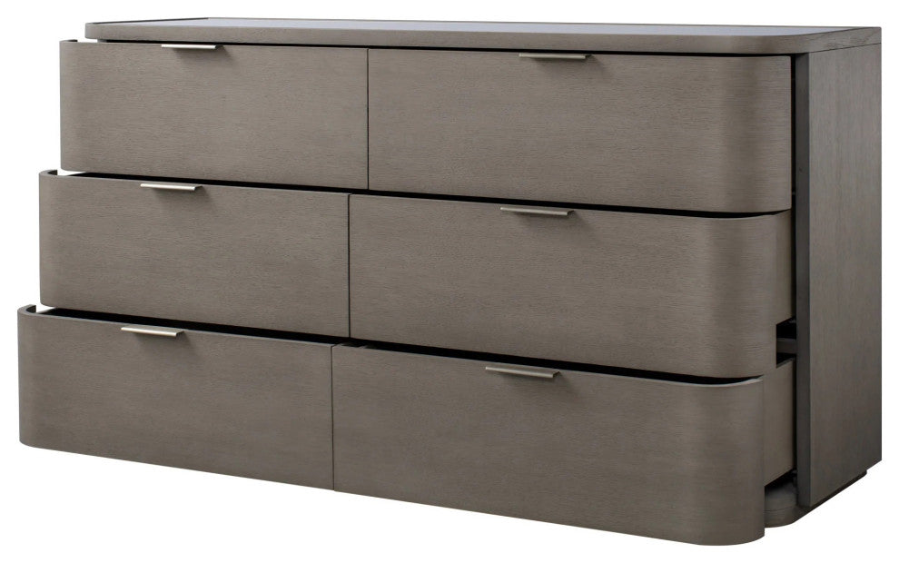 Sonder Living Hampstead Dresser 6 Drawer | Smoked Oak