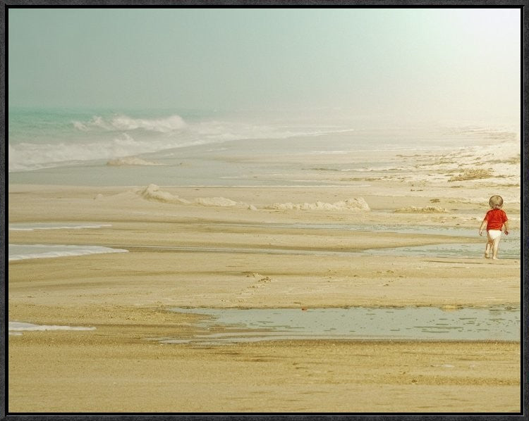 "My Way" Framed Canvas Giclee by Ambra, 25x21"