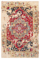 Surya Scarborough SCR-5159 2'x3' Rug, Khaki/Dark Red/Wheat/Tan/Navy/Aqua/Gray