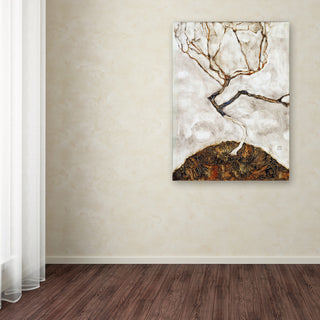 Egon Schiele 'Small Tree In Late Autumn' Canvas Art, 19 x 14