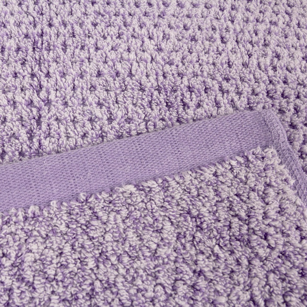 Everplush Diamond Jacquard Bath Sheet Towel Set, 6 Pieces, Lavender