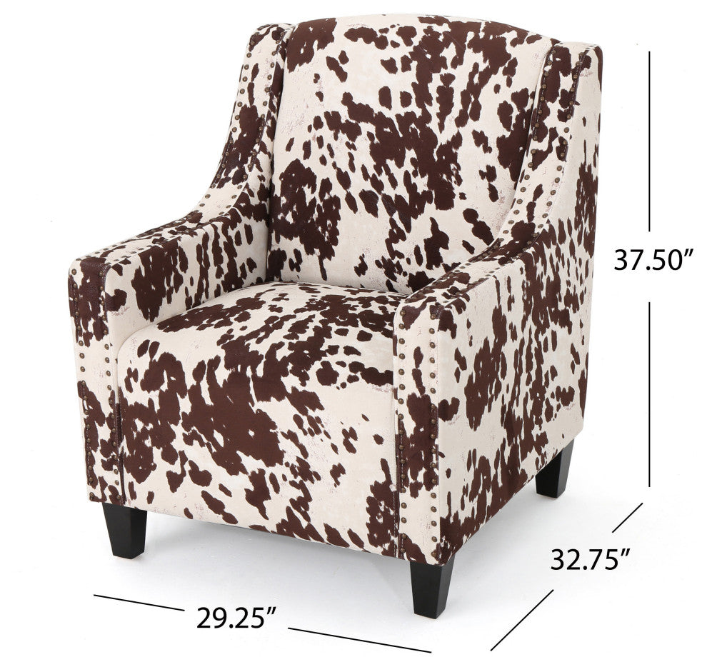 GDF Studio Equestria Studded New Velvet Club Chair