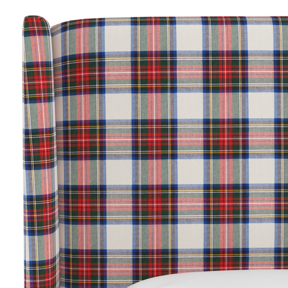 Maxwell King Wingback Headboard, Stewart Dress Multi
