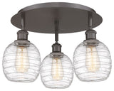 Innovations Belfast 3 17.75" Flush Mount Oil Rubbed Bronze