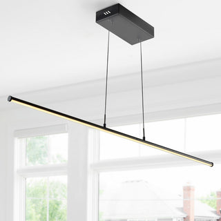 Conley 39.5" Dimmable Adjustable Integrated Led Linear Pendant, Black