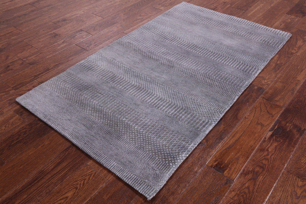 Wool and Silk Savannah Grass Handmade Rug 2' 10" X 5' 0" Q11555