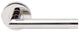 Frankfurt Lever Half Passage, RH, Polished Stainless Steel, 2-3/4" Backset
