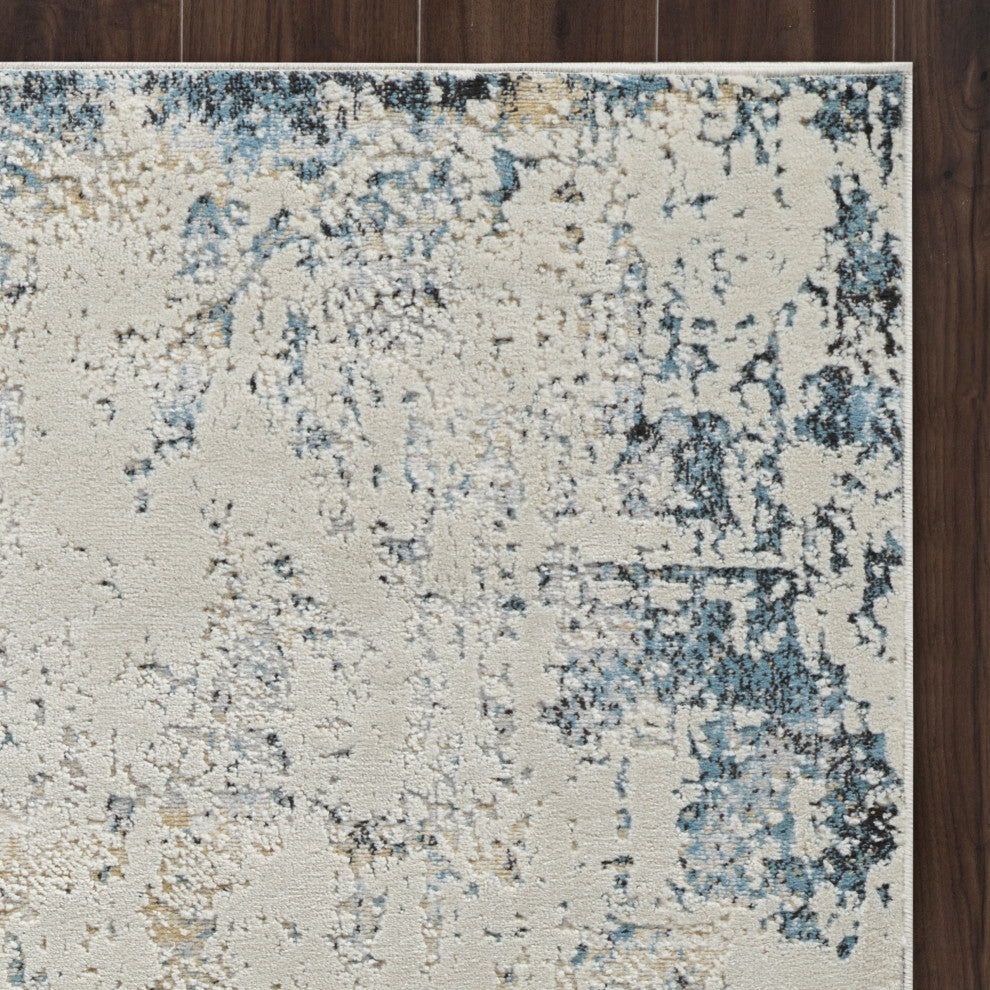 High-Low Sarra Blue/Grey Rug