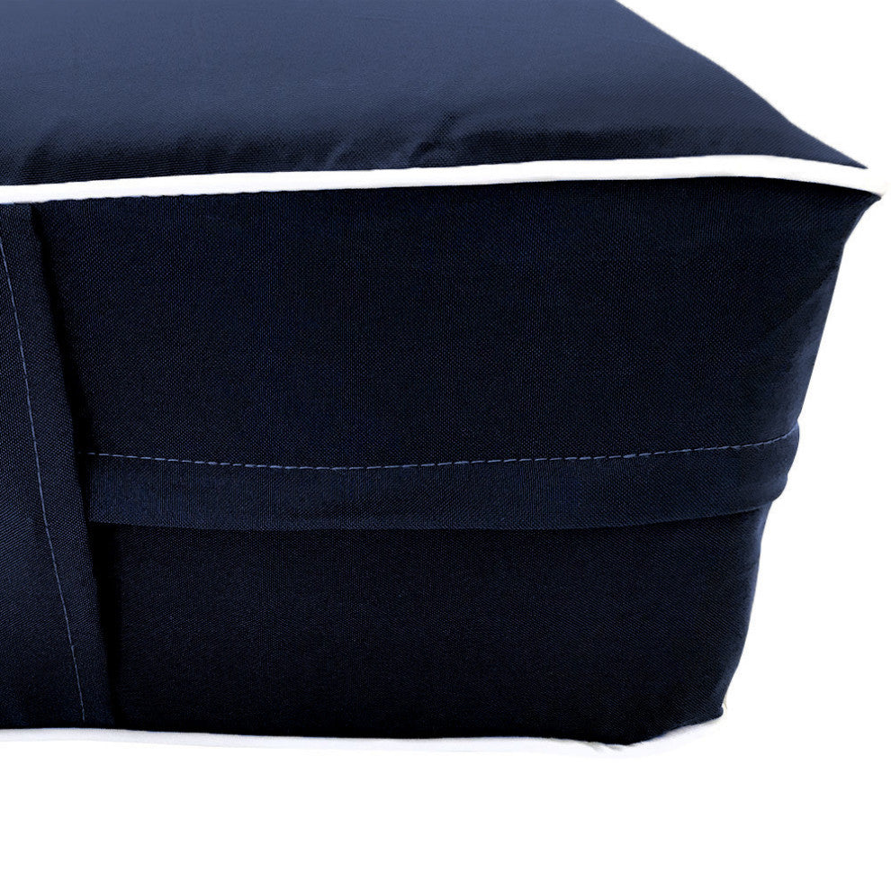 Style6 Queen Contrast Pipe Outdoor Mattress Bolster SlipCover COMPLETE SET AD101