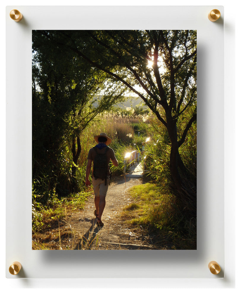 4x6" Clear UV Grade Acrylic Double Panel Floating Picture Frame