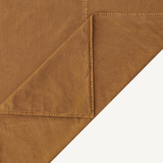 Stonewashed Cotton Canvas Duvet Cover Set, 3PC, Terracotta, Super King