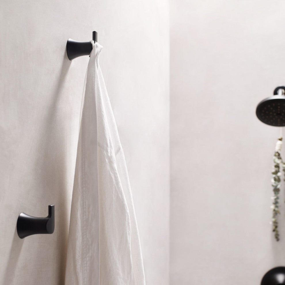 Moen Doux Single Robe Hook Matte Black, YB0203BL
