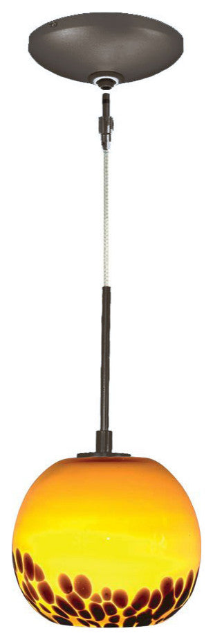Light Low Voltage Pendant And Canopy Kit, Amber Bronze, Amber Bronze