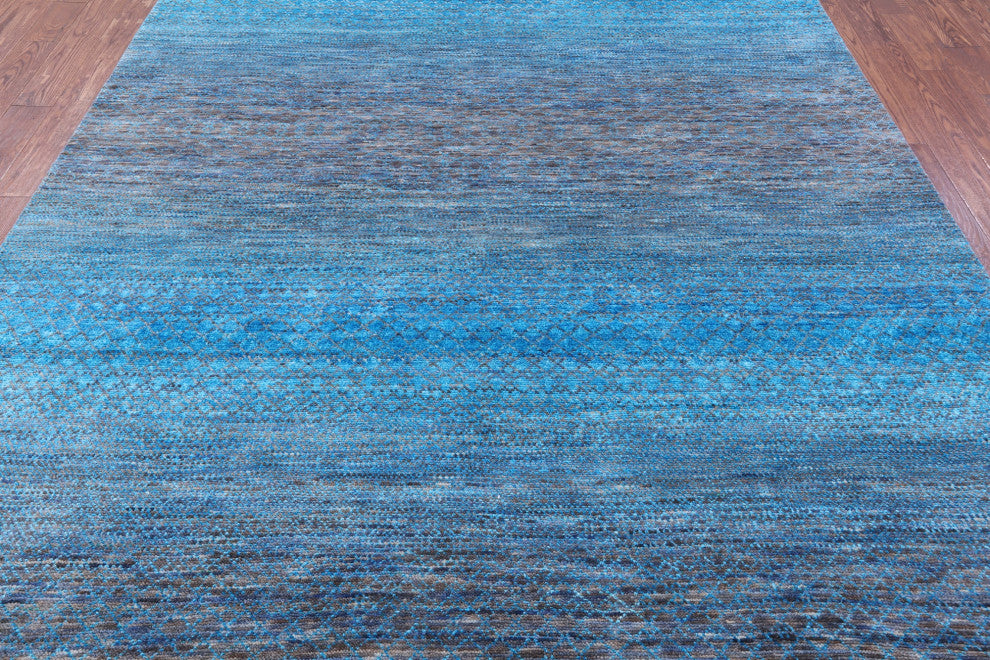 Wool & Silk Savannah Grass Handmade Rug 8' 2" X 9' 11" - Q15967