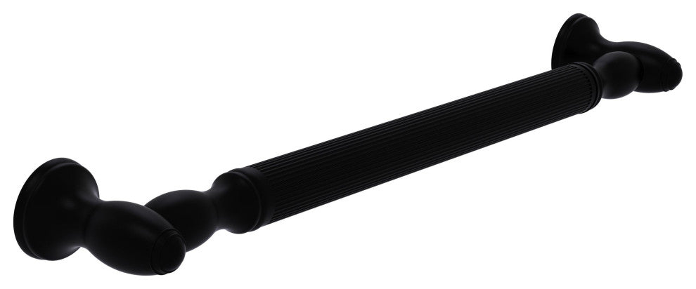36" Grab Bar Reeded, Matte Black