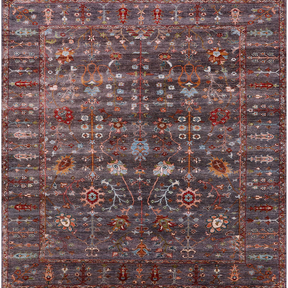 Ahgly Company Indoor Square Mid-Century Modern Area Rugs, 3' Square
