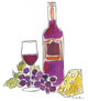 "Wine Time III" Digital Paper Print by Farida Zaman, 24"x30"