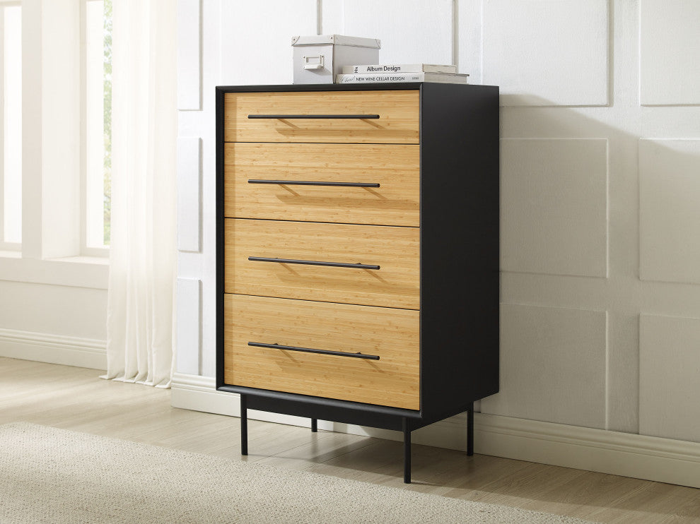 Santa Cruz 4 Drawer High Chest, Wheat