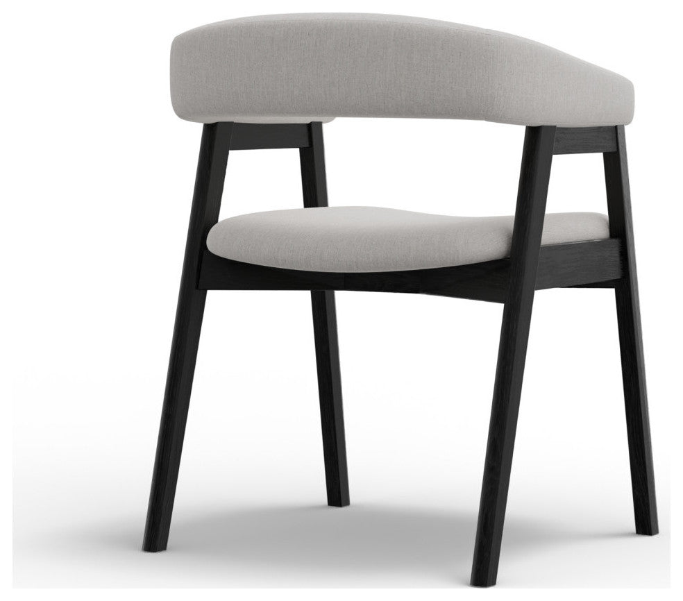 Cove Curved Back Chairs, Vintage Black, Set of 2