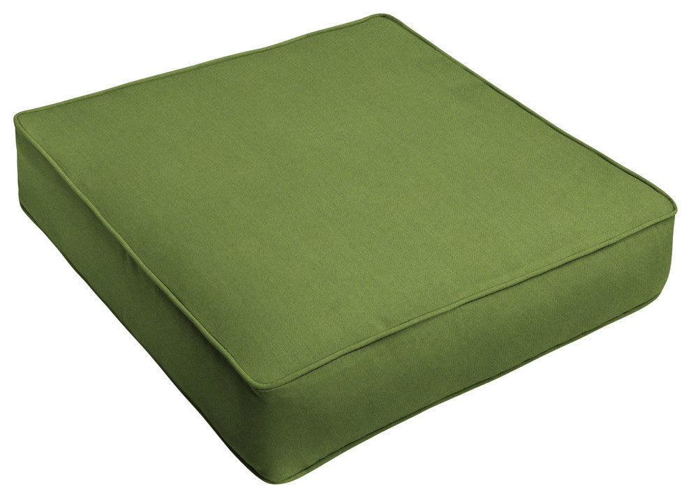 Sunbrella Cilantro Green Outdoor Deep Seating Cushion, 25x25