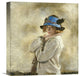 "The Blue Hat" Artwork, 15" x 16"