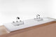 Cube Collection Lav Sink, WETMAR BIO 48", Matte White, 72", No Trim Overflow