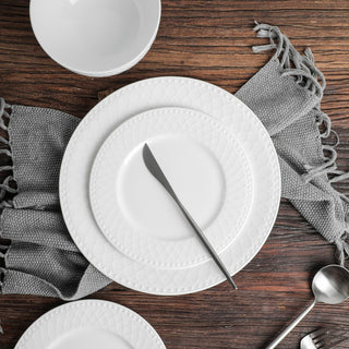 Stone Lain Alexandria Bone China 16 Piece Dinnerware Set, White