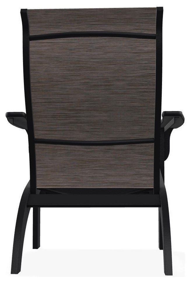Adirondack Sling Outdoor Adirondack Armchair, James/Black