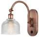 Innovations 518-1W-AC-G412-LED 1-Light Sconce, Antique Copper