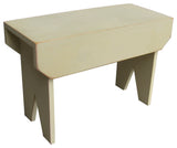 Simple Wood Bench, Old Cream