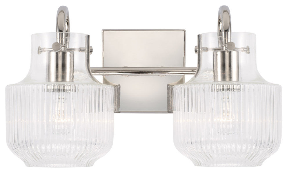 Capital Lighting 145121 Nyla 2 Light 15"W Bathroom Vanity Light - Matte Black