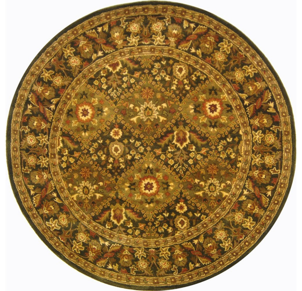 Safavieh Antiquities AT57C 6' Round Olive Rug