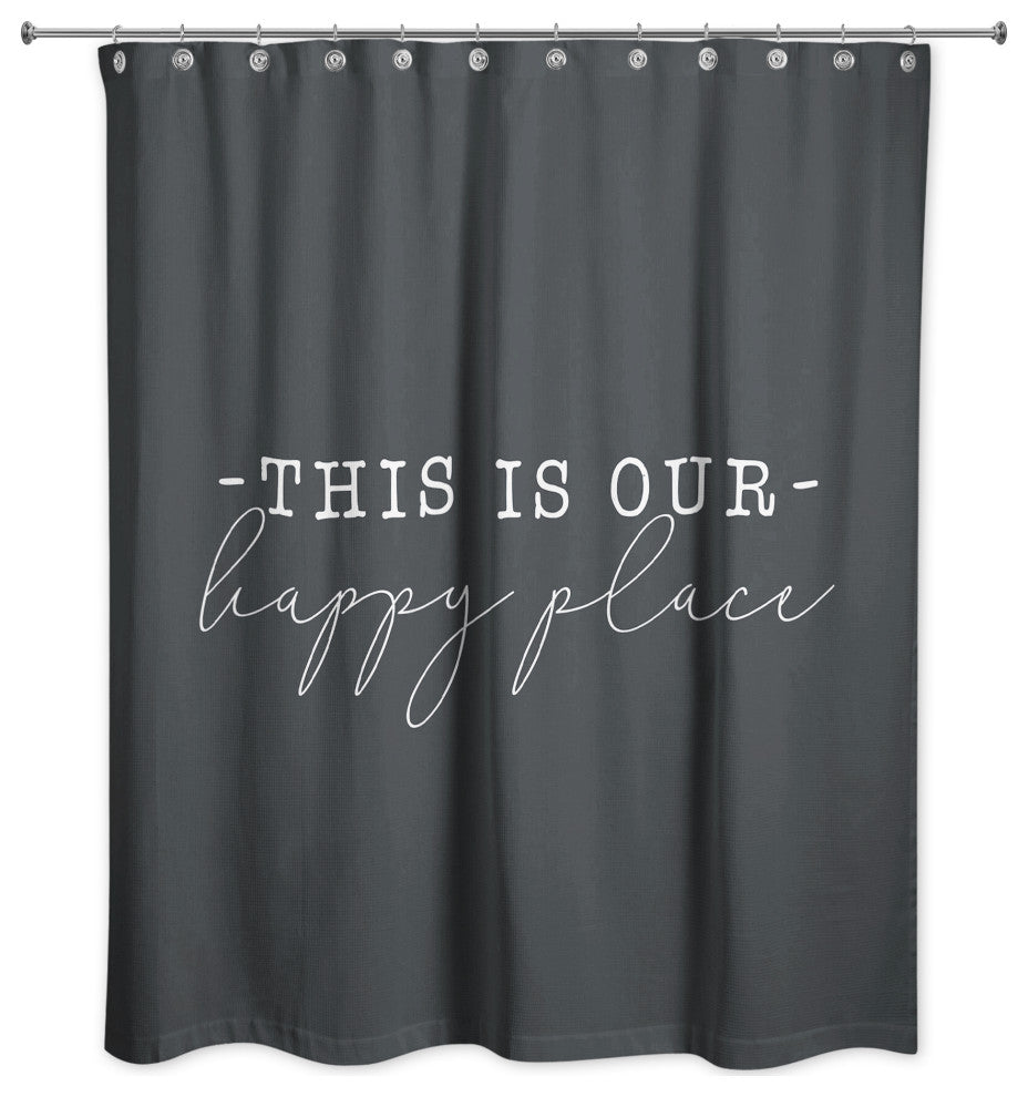 Happy Place 2 71x74 Shower Curtain