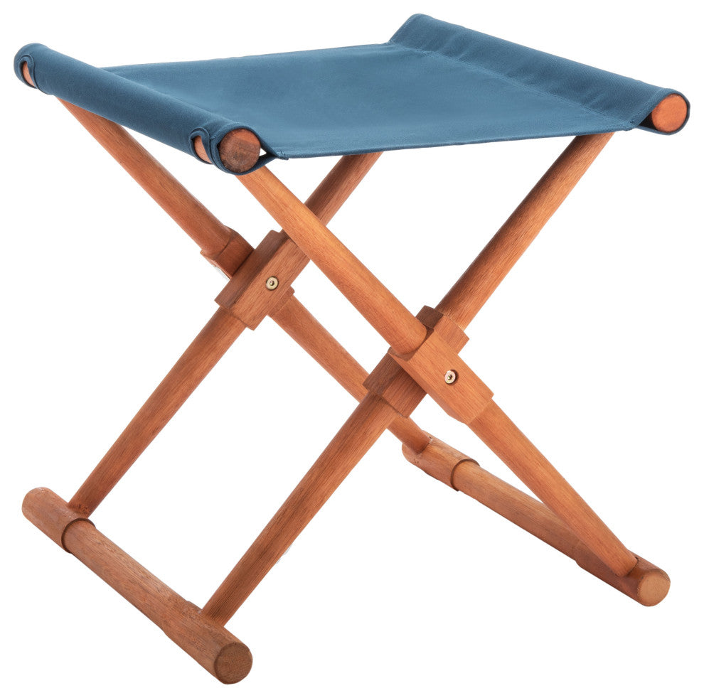 Safavieh Breanne Stool, Natural/Navy
