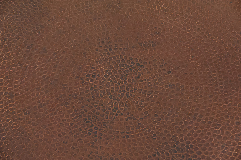 24" Round Hammered Copper Table Top