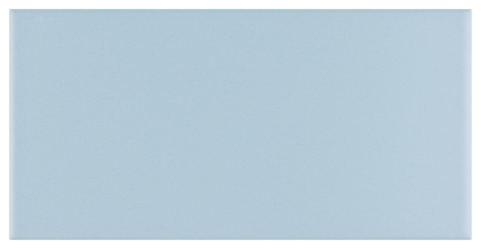 Projectos Matte Ceramic Floor and Wall Tile, Sky Blue