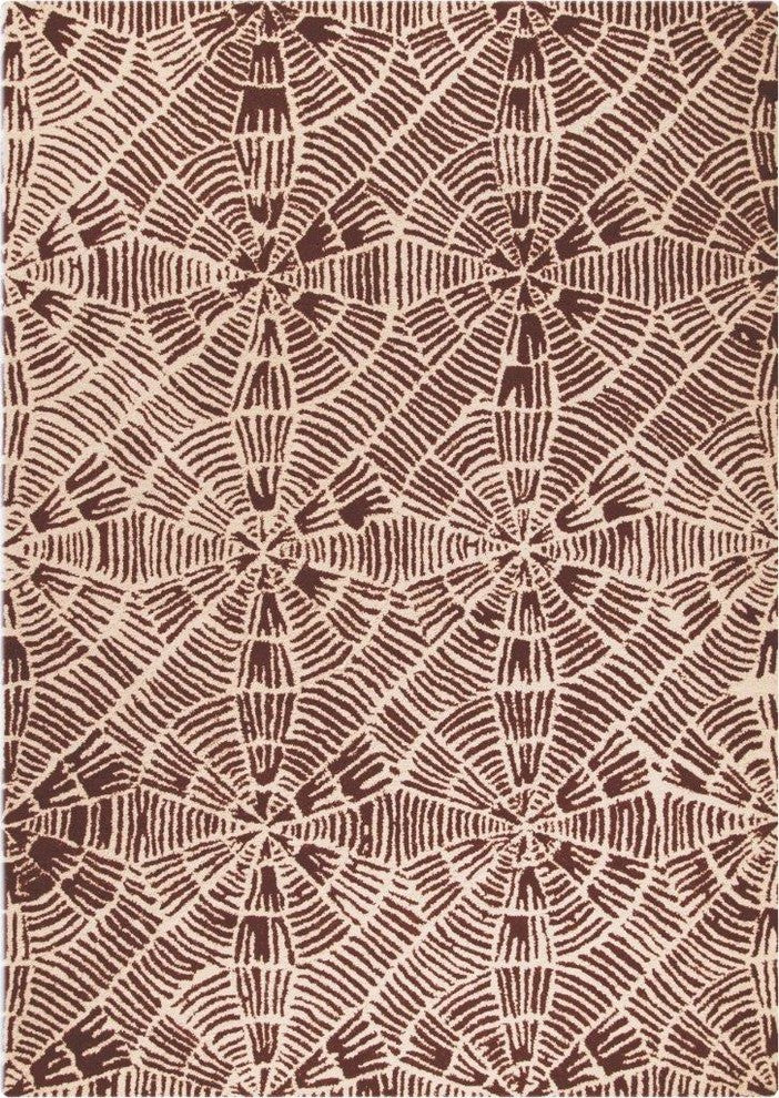 Hand Tufted Brown Wool Area Rug
