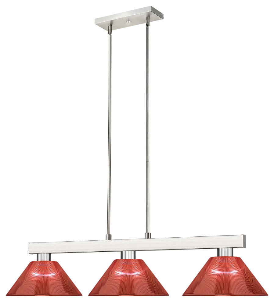 Zlite 152BN-ARBG 3-Light Billiard Light, Burgundy