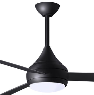 Donaire Paddle Fan Integrated LED, Matte Black, Matte Black Blades