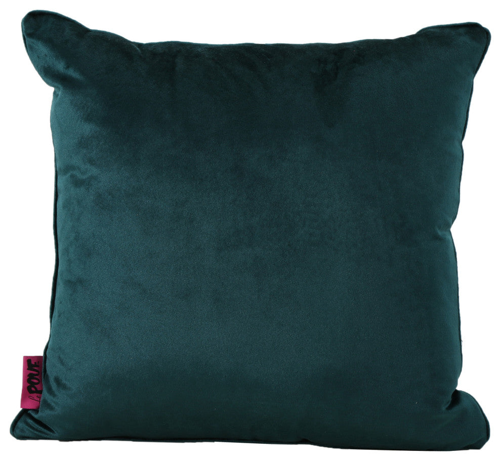 GDF Studio Velvin Modern Fabric Throw Pillows, Set of 2, Teal