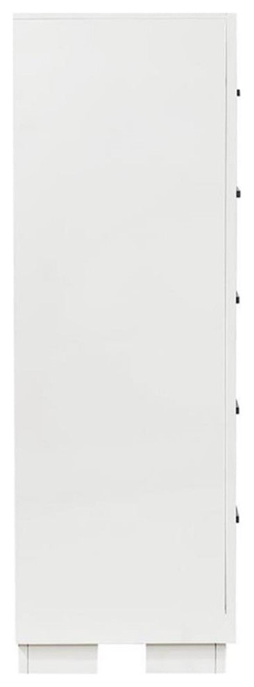 Coaster Jessica Contemporary Wood 5-Drawer Rectangular Chest in White