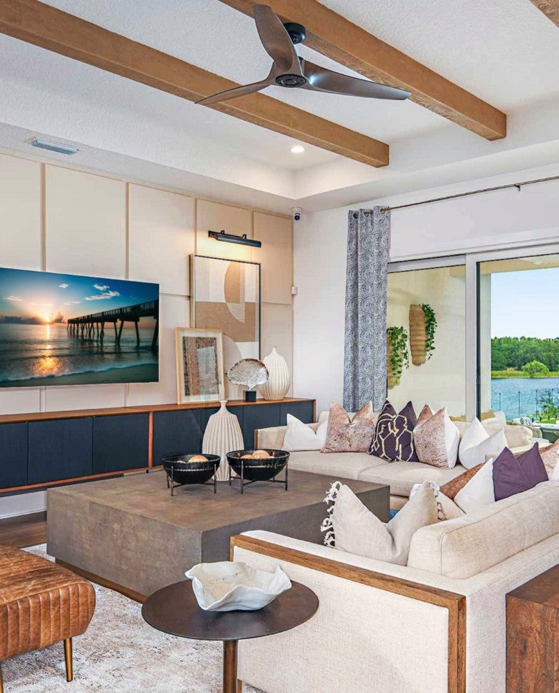 Clarence 60" Square Coffee Table- Shagreen