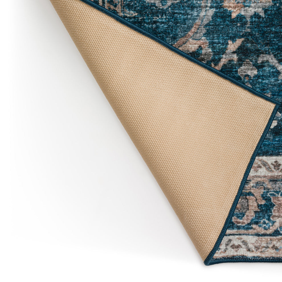 Jericho JC4 Navy 6' x 6' Round Rug